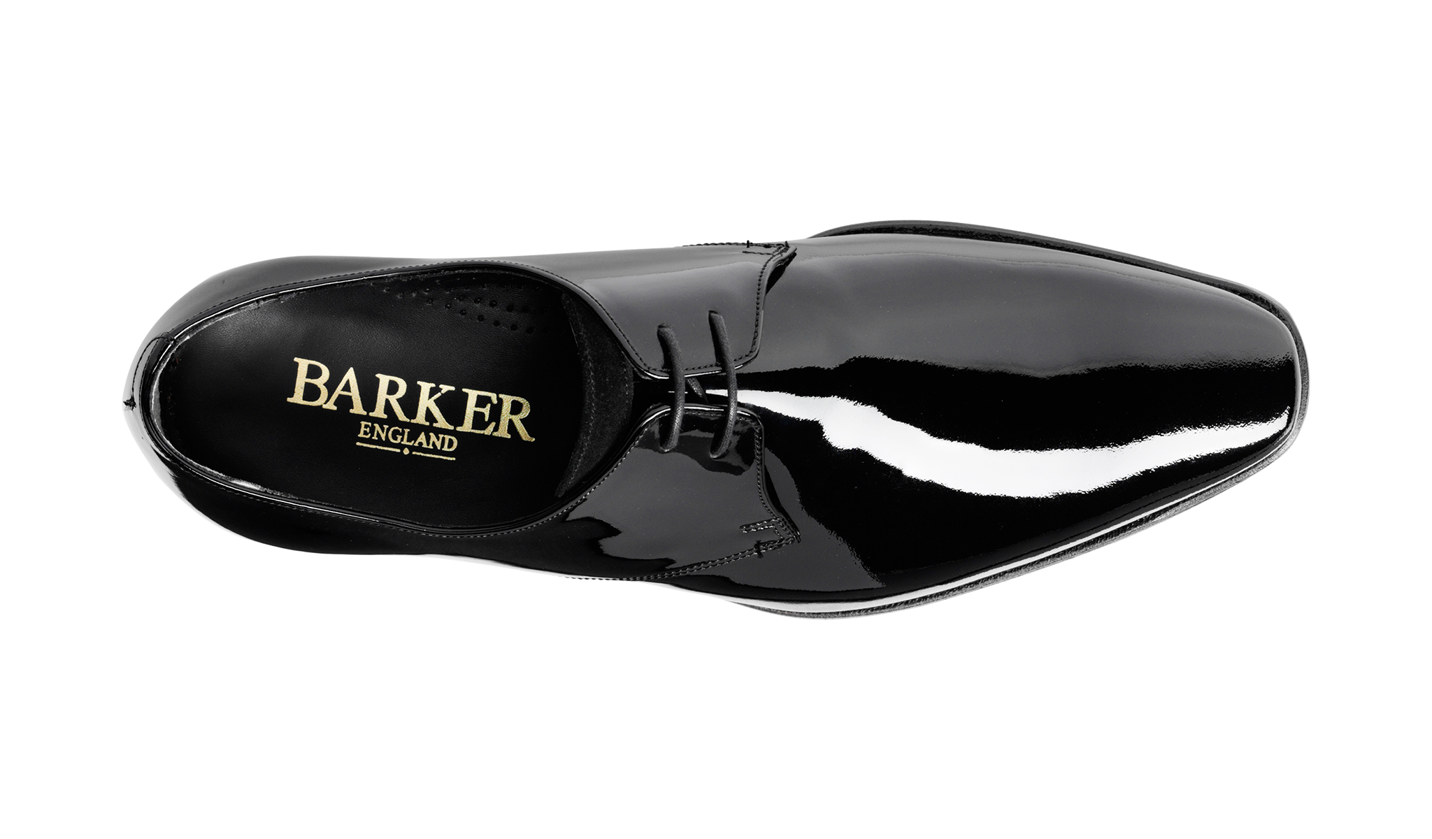 Barker Goldington Elegant Dress Derby -Black Patent/Suede