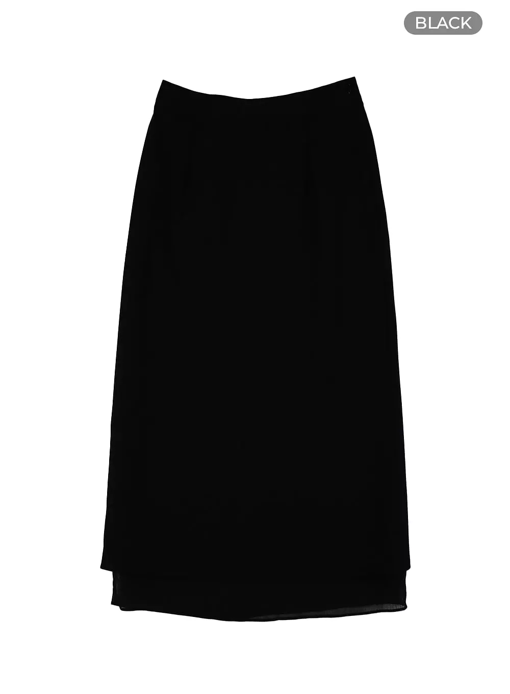 Basic Layered Maxi Skirt IF423