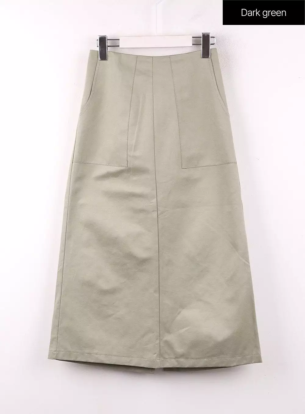 Basic Solid Mid Skirt OF406