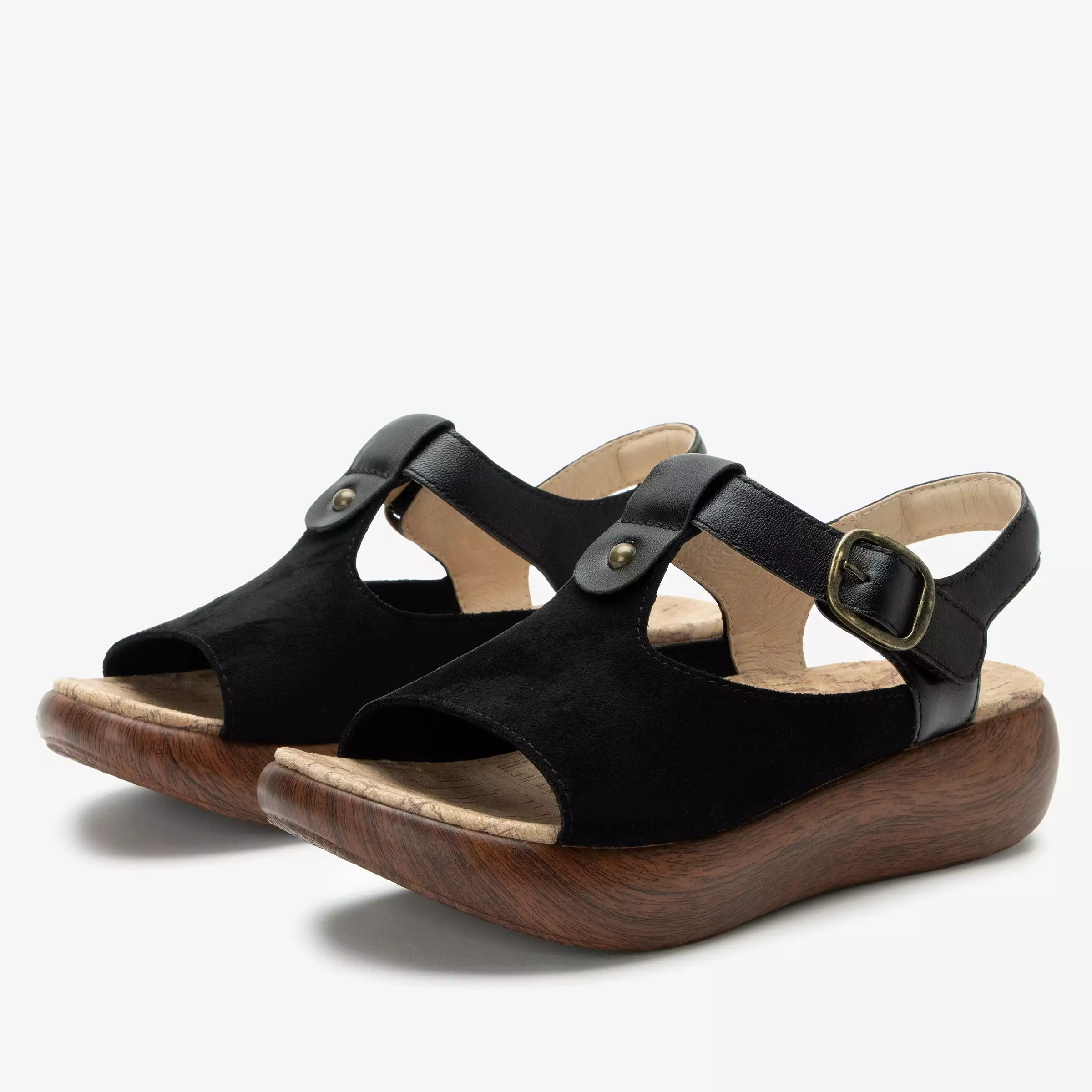 Betsie Stretch Black Sandal