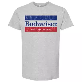 Budweiser Double Stripe Short Sleeve T-Shirt