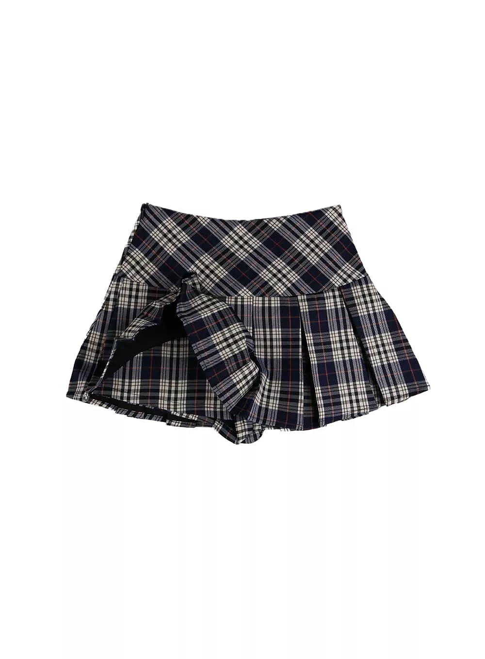 Checkered Pleated Mini Skirt IM405