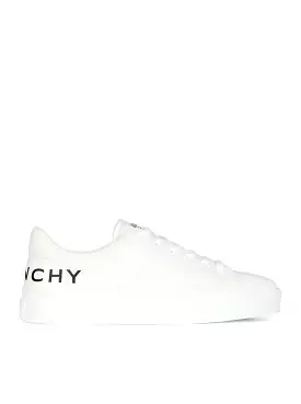 City Sport sneaker in leather with printed GIVENCHY logo