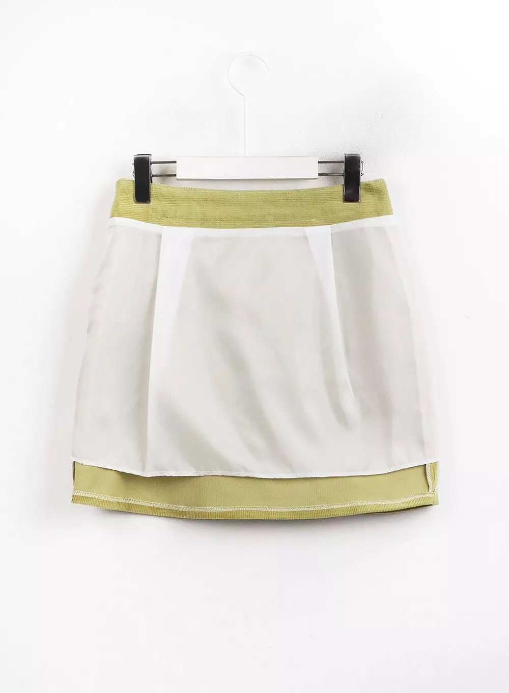 Corduroy Zipper Mini Skirt OJ423