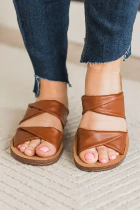 Corky's With A Twist Sandals- Cognac