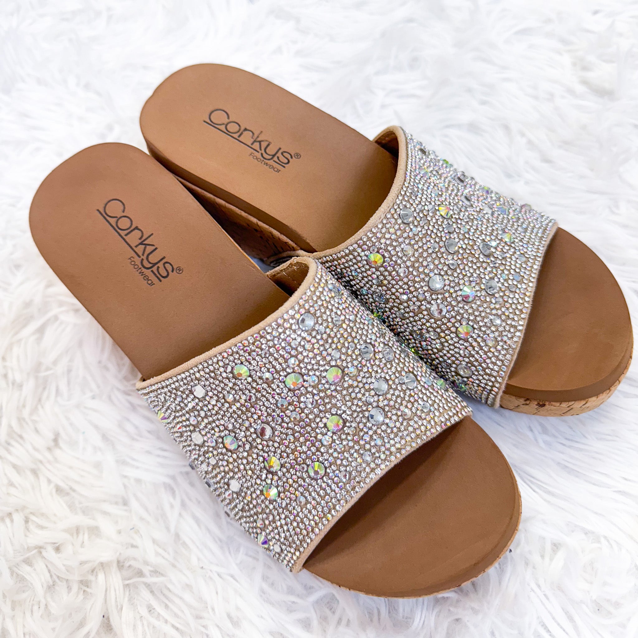 Corkys's Sunlight Clear Bling Wedge