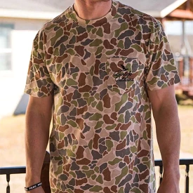 Driftwood Camo Pocket Short Sleeve T-Shirt