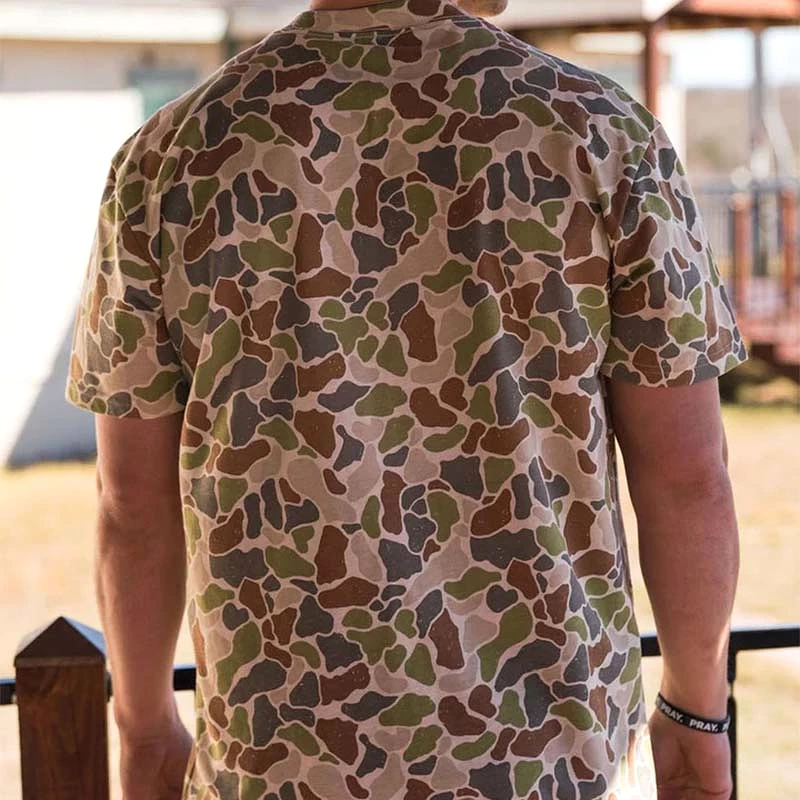 Driftwood Camo Pocket Short Sleeve T-Shirt