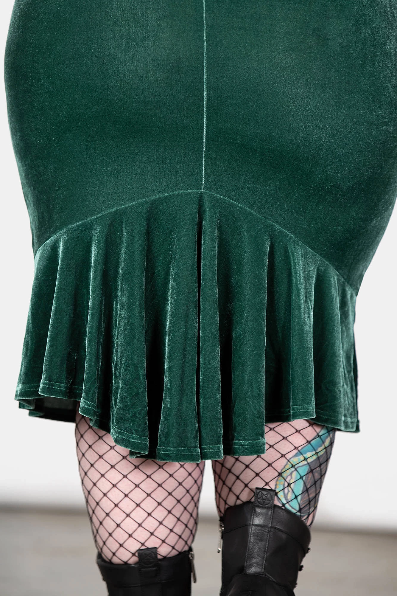 Drusilla Midi Skirt [GREEN] [PLUS] Resurrect