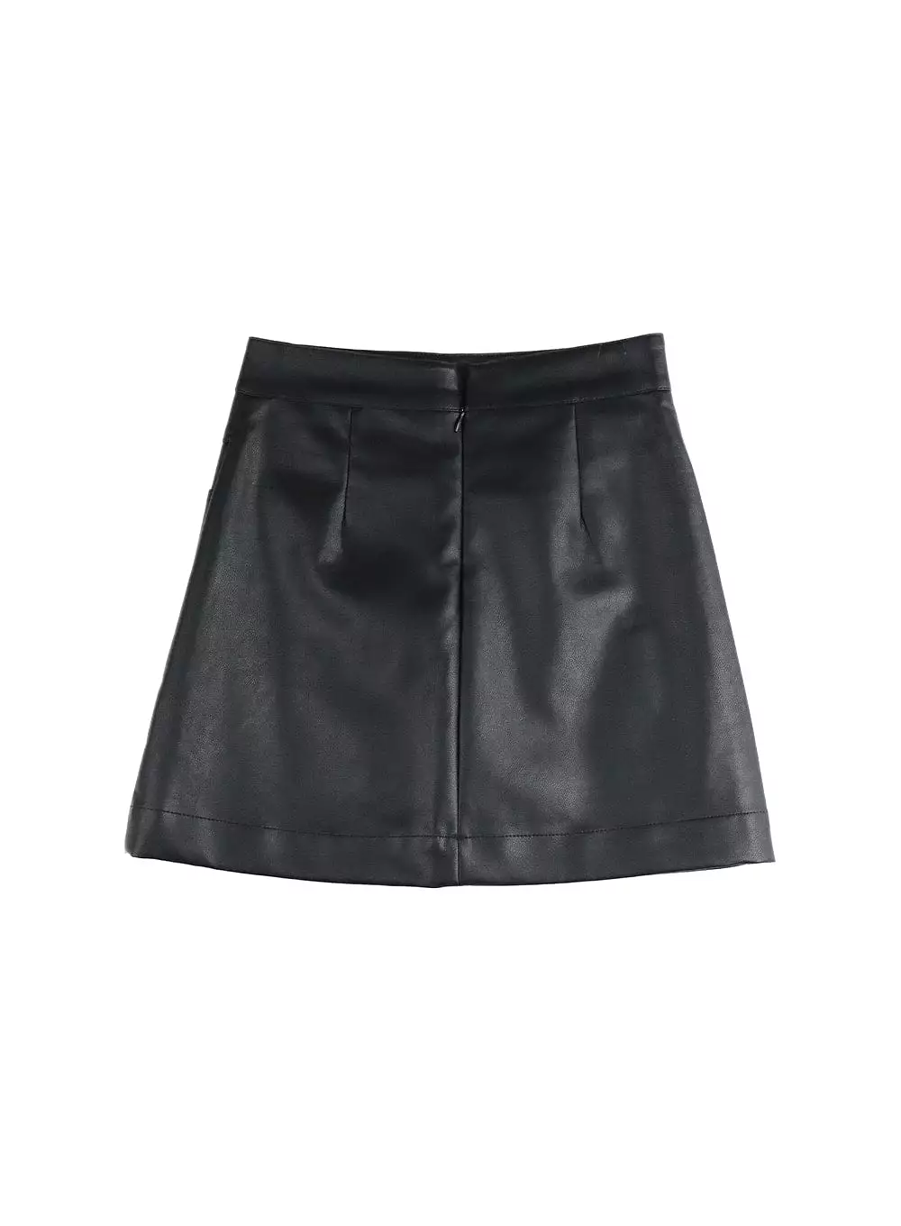 Faux Leather Mini Skirt IM414