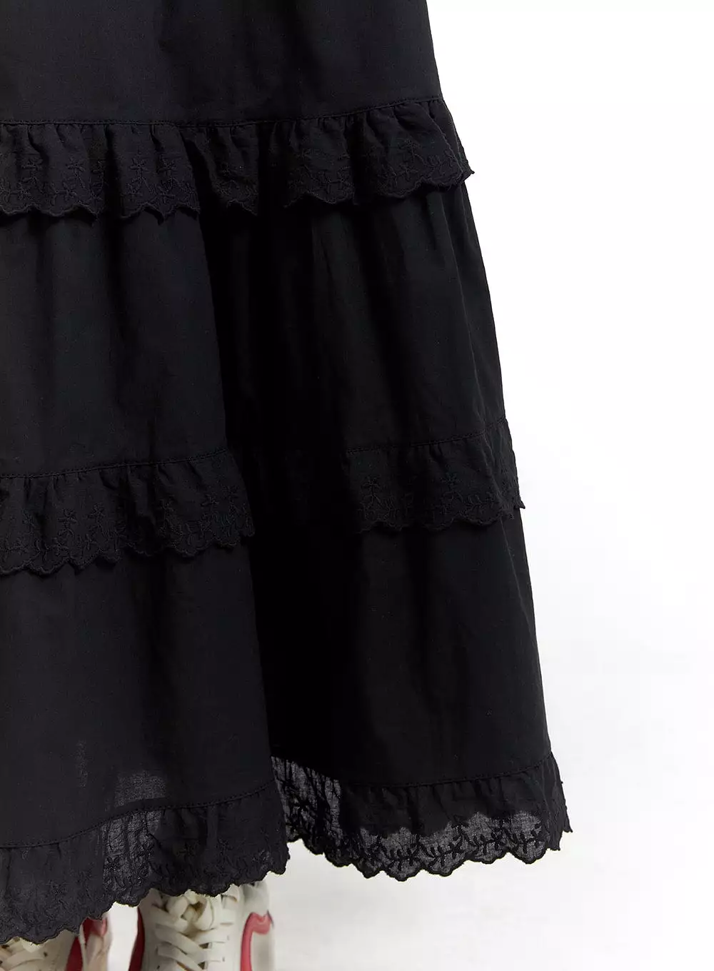 Frill A-Line Maxi Skirt IM404