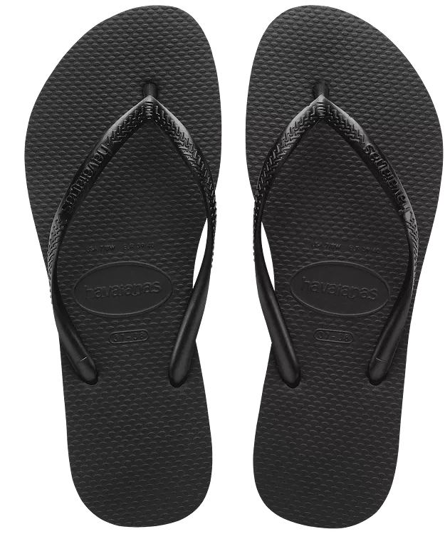 Havaianas Slim Flip Flops - Black