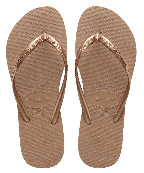 Havaianas Slim Flip Flops - Rose Gold