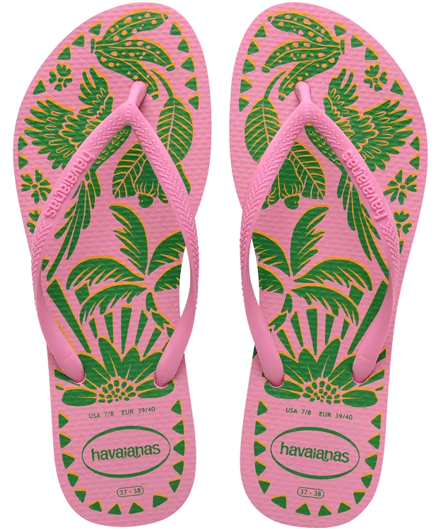 Havaianas Slim Tucano Flip Flops - Pink Lemonade