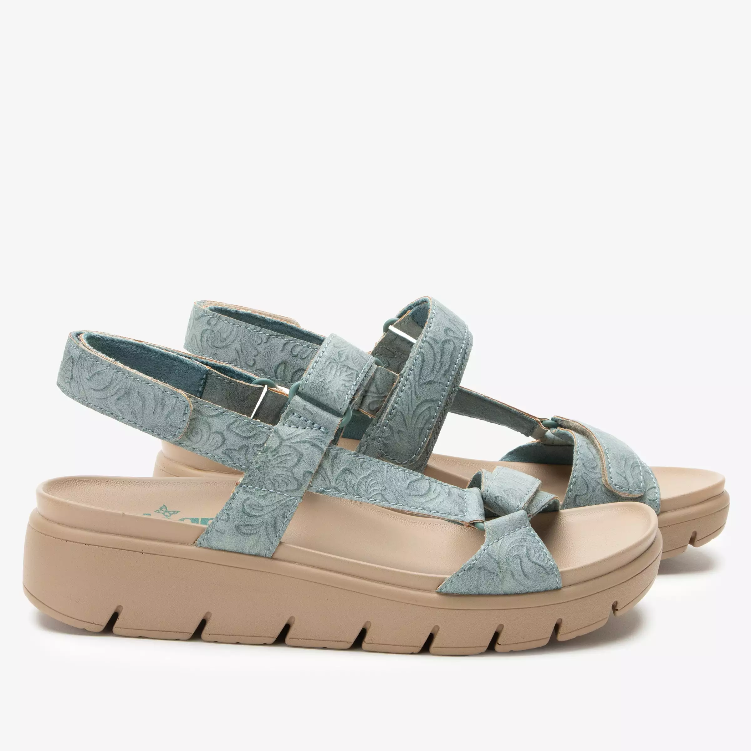 Henna Aged Denim Sandal