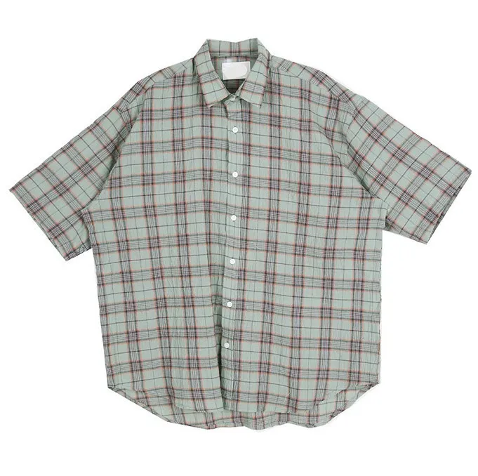 HOLY IN CODE  |Other Plaid Patterns Unisex Linen Street Style Cotton