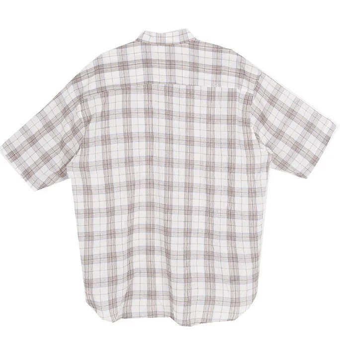 HOLY IN CODE  |Other Plaid Patterns Unisex Linen Street Style Cotton