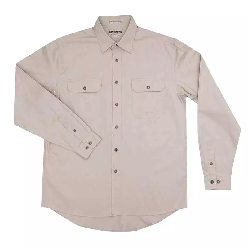 Just Country Evan Full Button Shirt Men's Stone