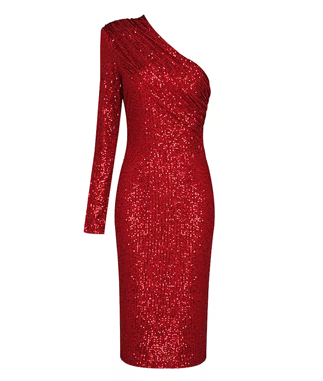 Kristi Red Sequin Dress