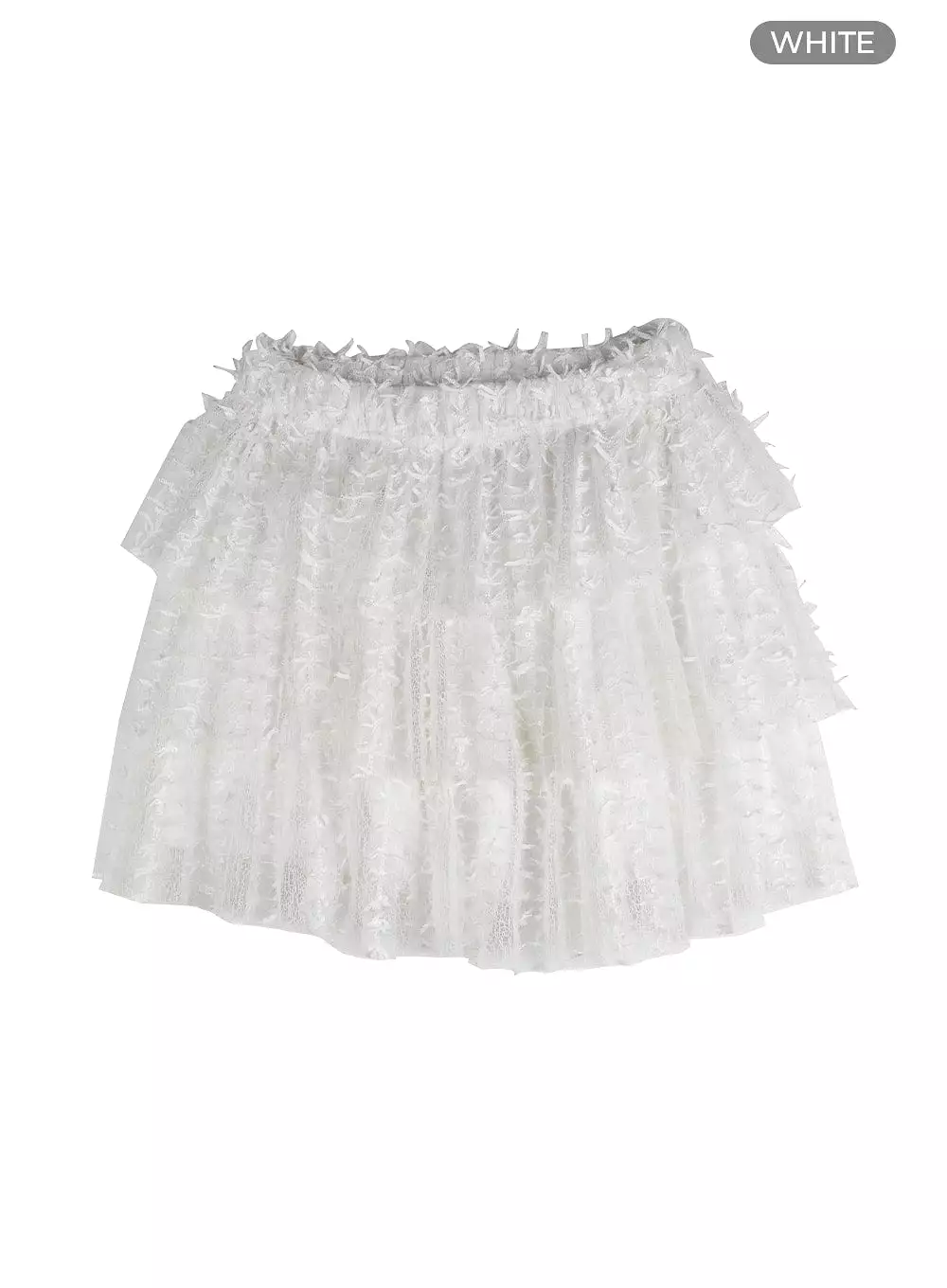 Lace Frill Mini Skirt OF428