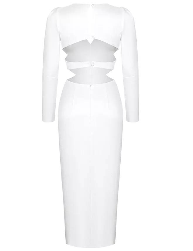 Lalita White Midi Dress