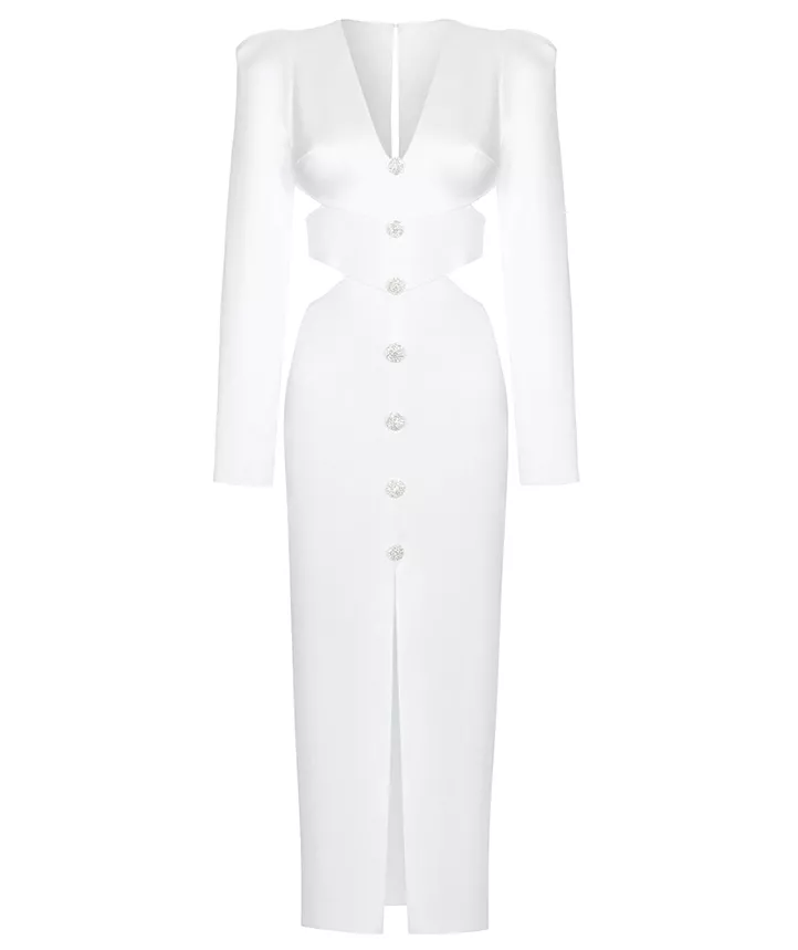 Lalita White Midi Dress