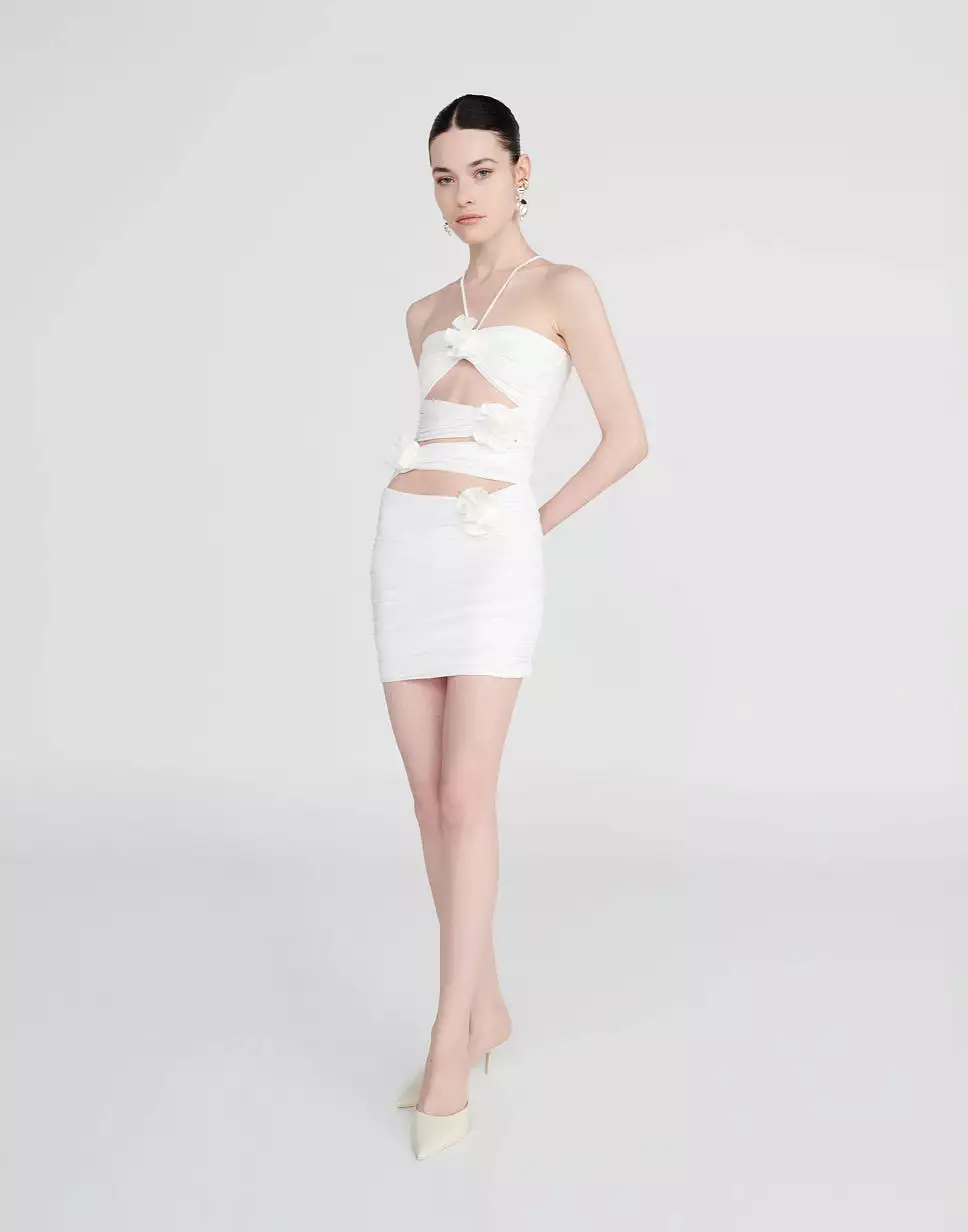 Maygel Coronel - Coari Mini Dress - White