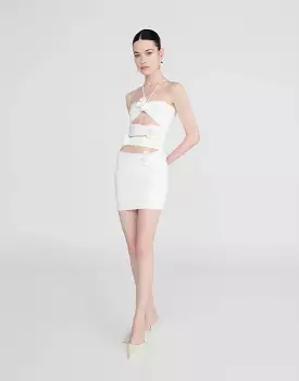 Maygel Coronel - Coari Mini Dress - White