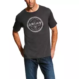 Men's Ariat Emblem Charcoal Tee