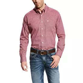 Men's Ariat Jaxx Print Rose Cultivar Long Sleeve Shirt