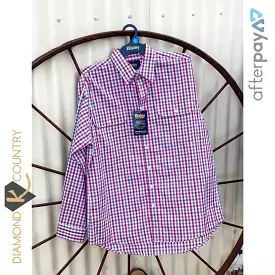 Men's Bisley Red & Grey Check Shirt