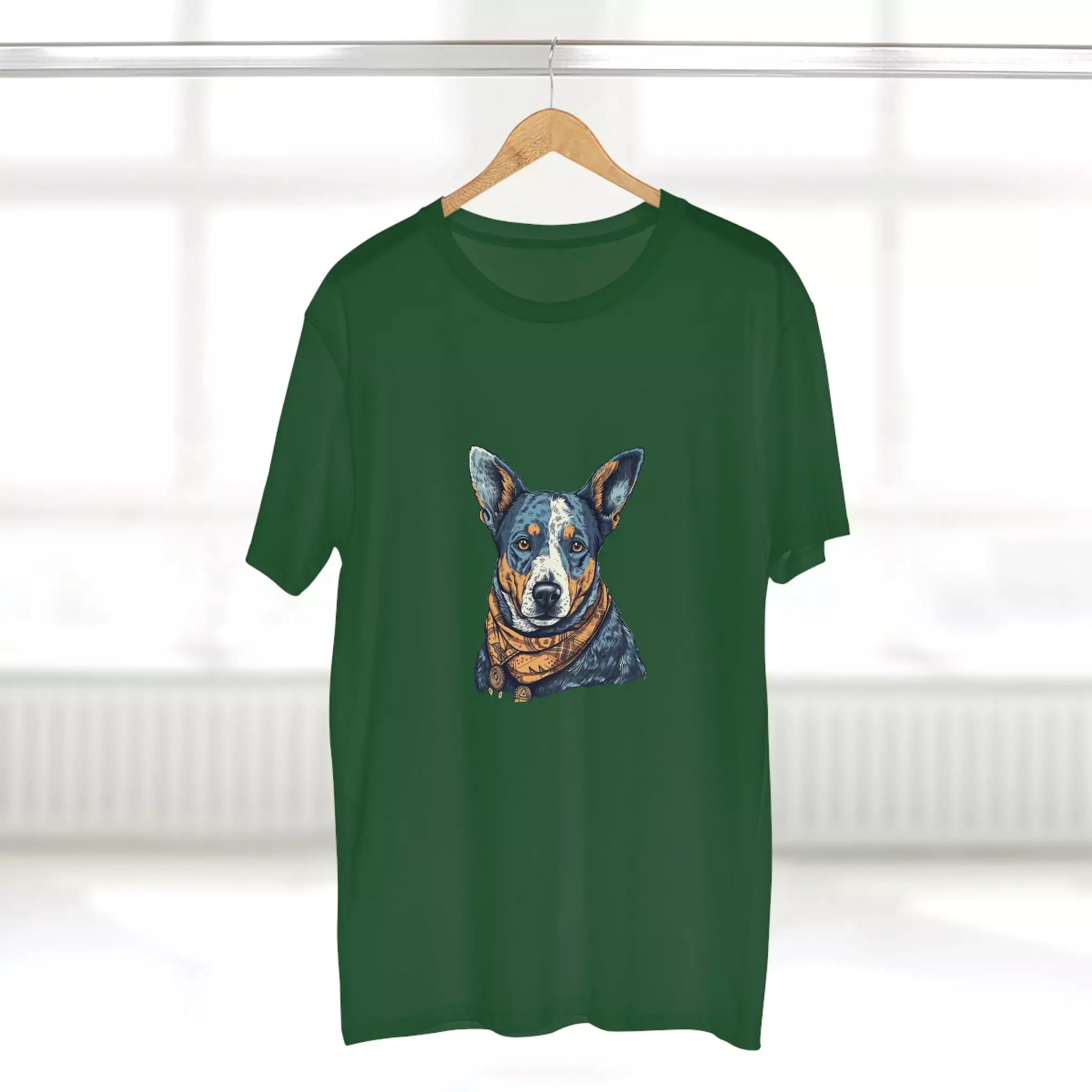 Men's Blue heeler Crew Neck T-shirt