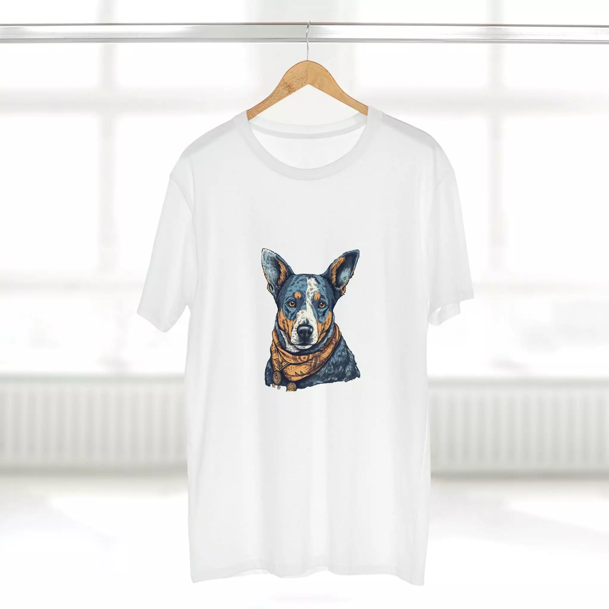 Men's Blue heeler Crew Neck T-shirt