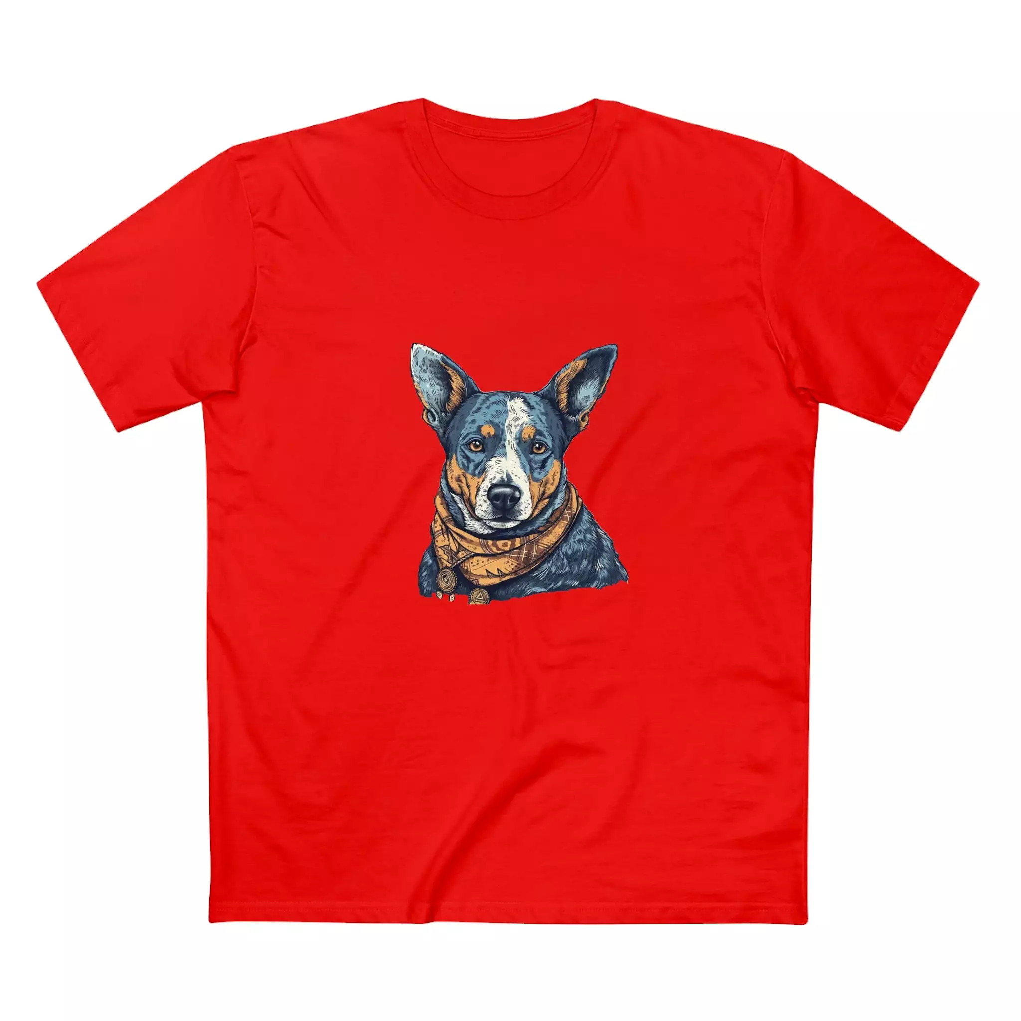 Men's Blue heeler Crew Neck T-shirt