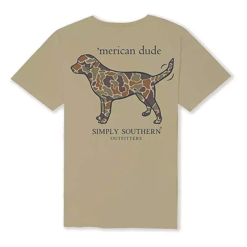 Men's Camo Dog Short Sleeve T-Shirt