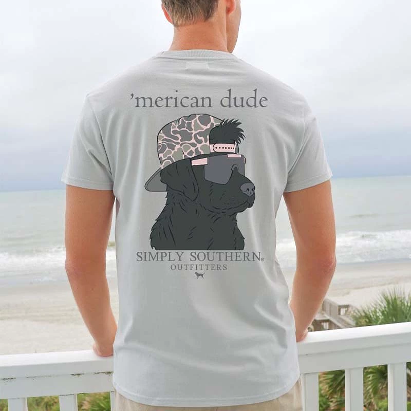 Men's Camo Merican Dude Short Sleeve T-Shirt