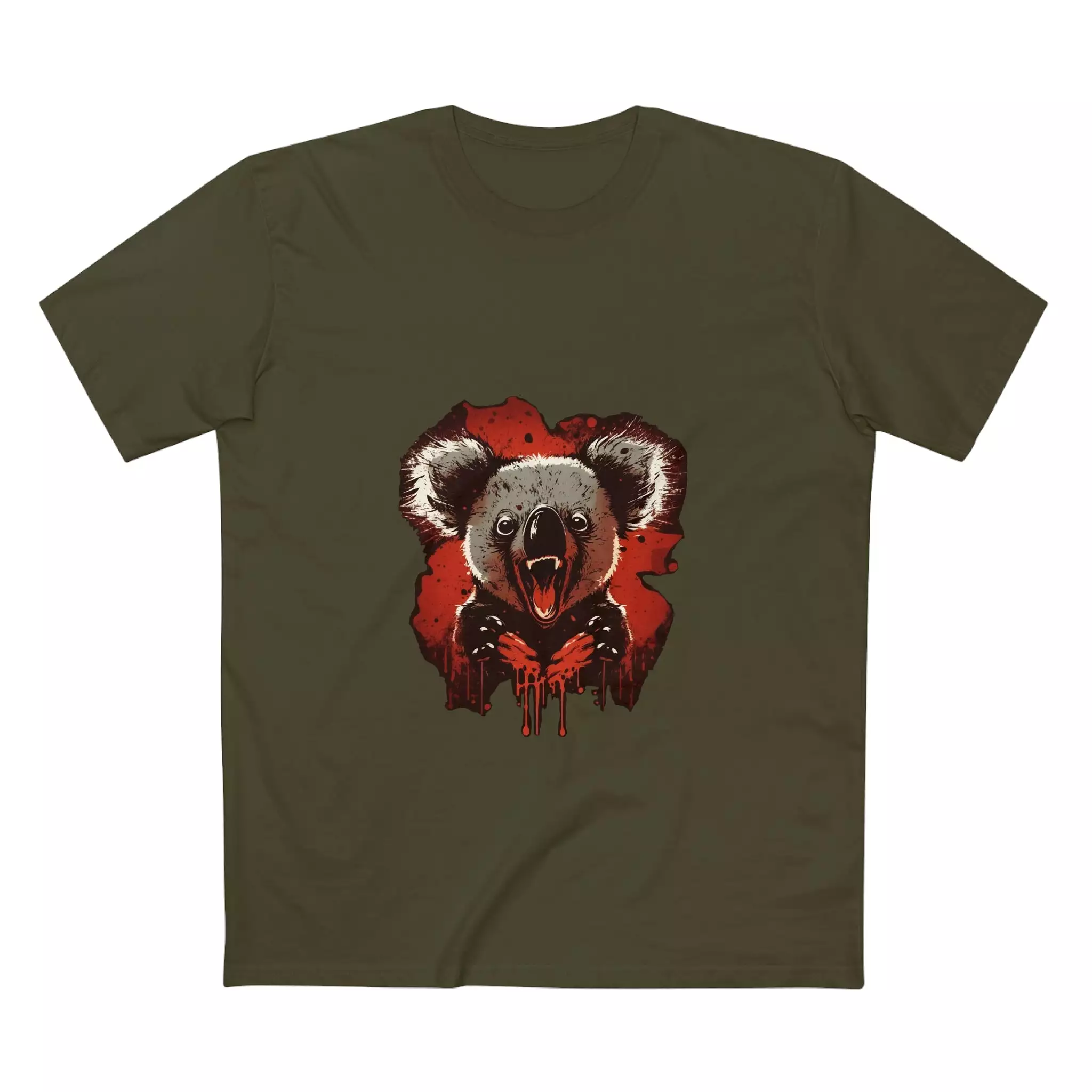 Men's Evil Drop bear crew neck T-shirt