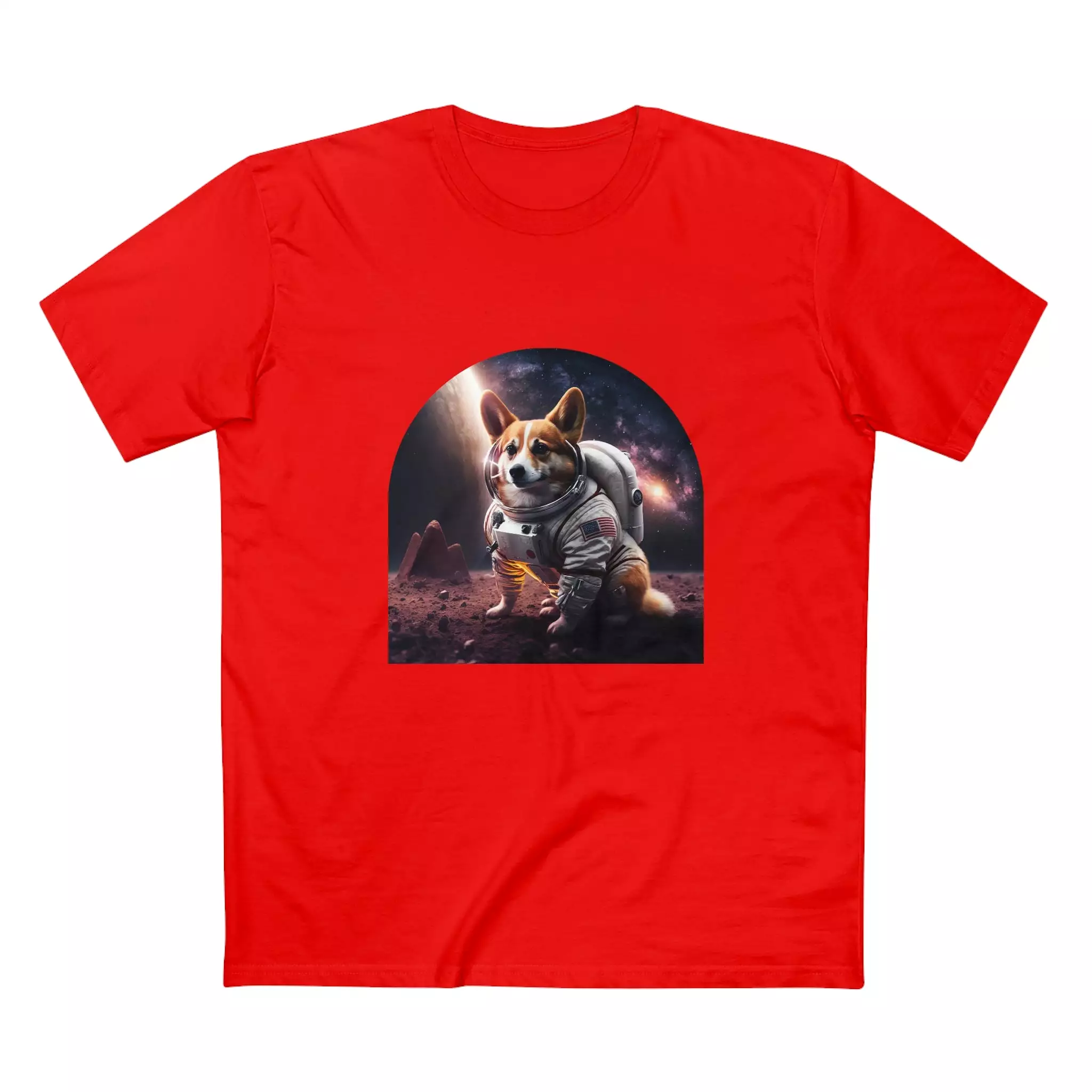 Men's Space Corgi crew neck t-shirt