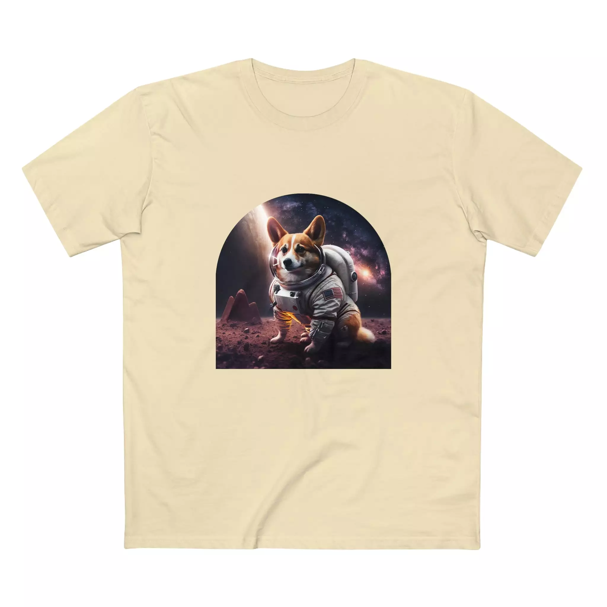 Men's Space Corgi crew neck t-shirt