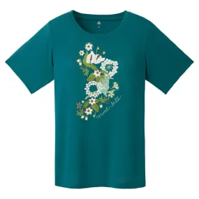 Montbell T-Shirt Women's Wickron T Tori To Hana - Everyday Hiking Trekking Firstlayer