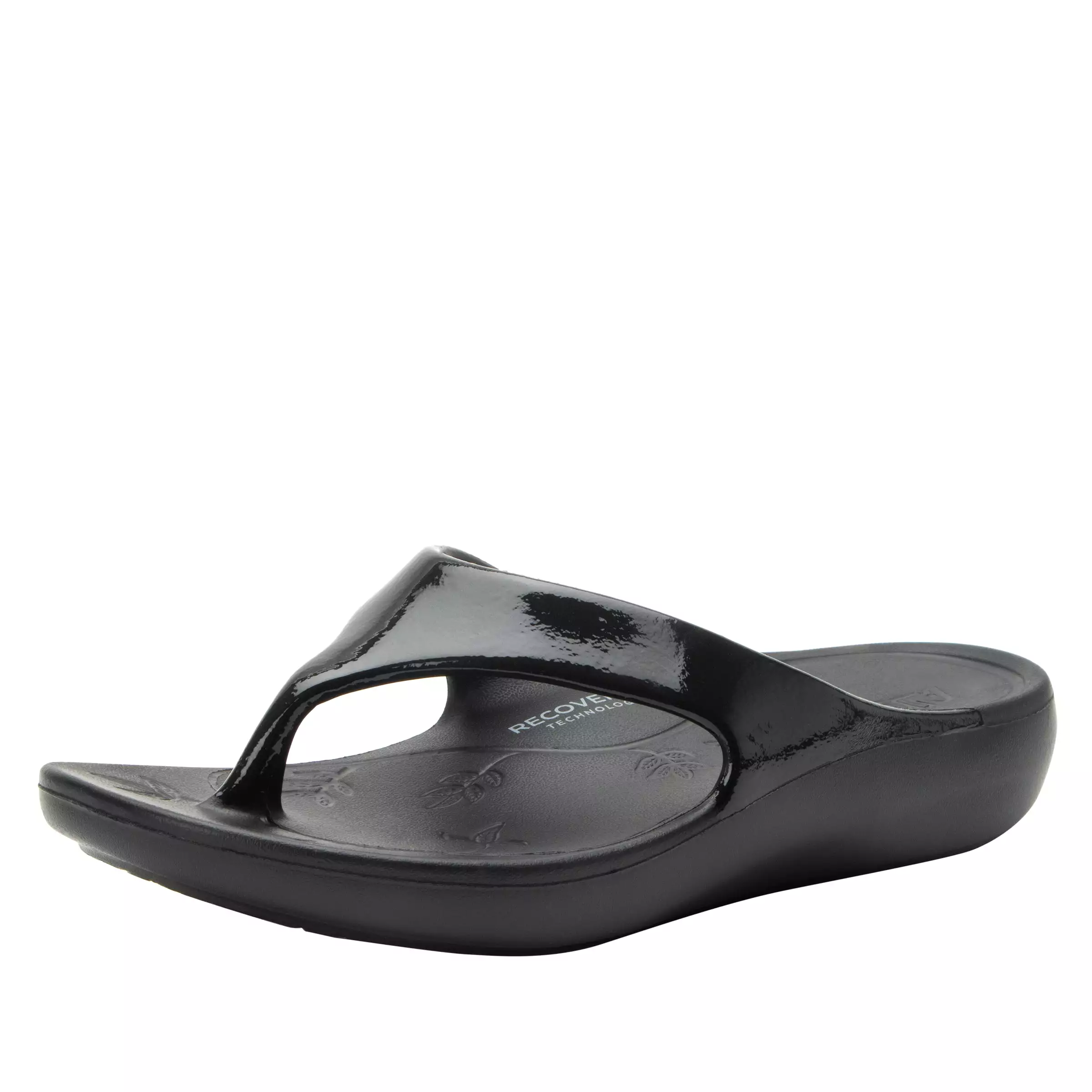 Ode Black Gloss Sandal