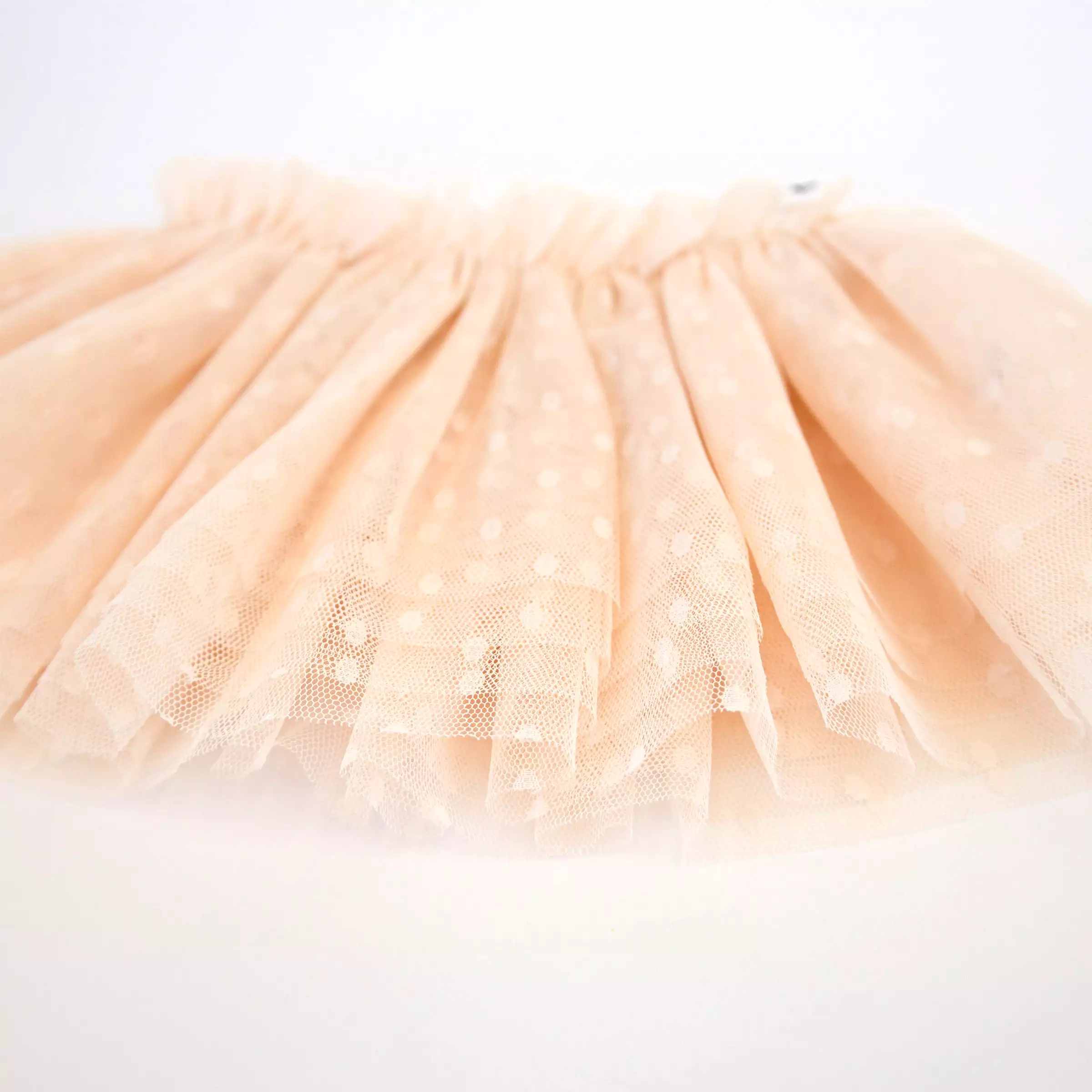 oh baby! Dotted Mesh Frill Tutu Skirt - Natural