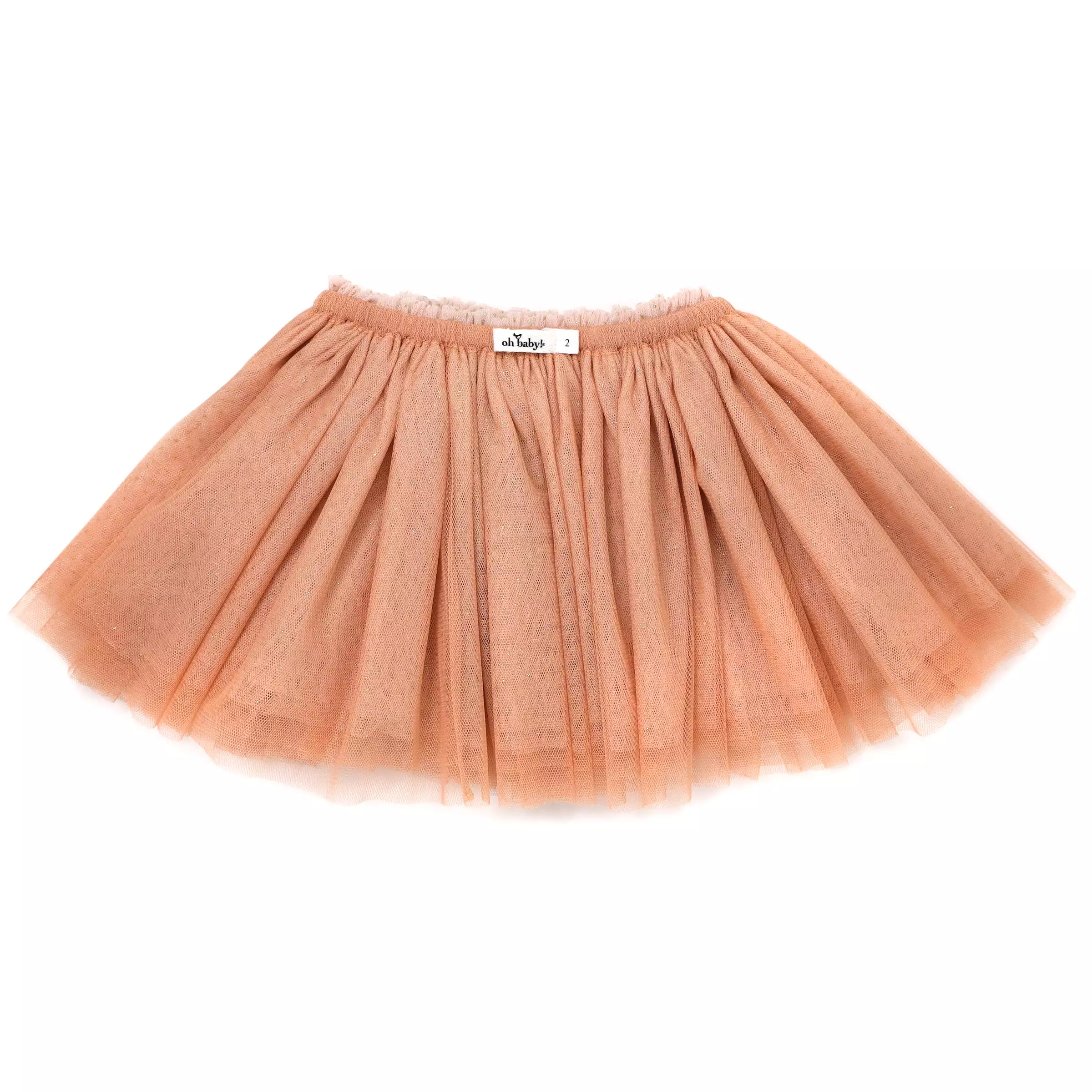 oh baby! Frill Tutu Vintage Pink/Gold over Pale Pink