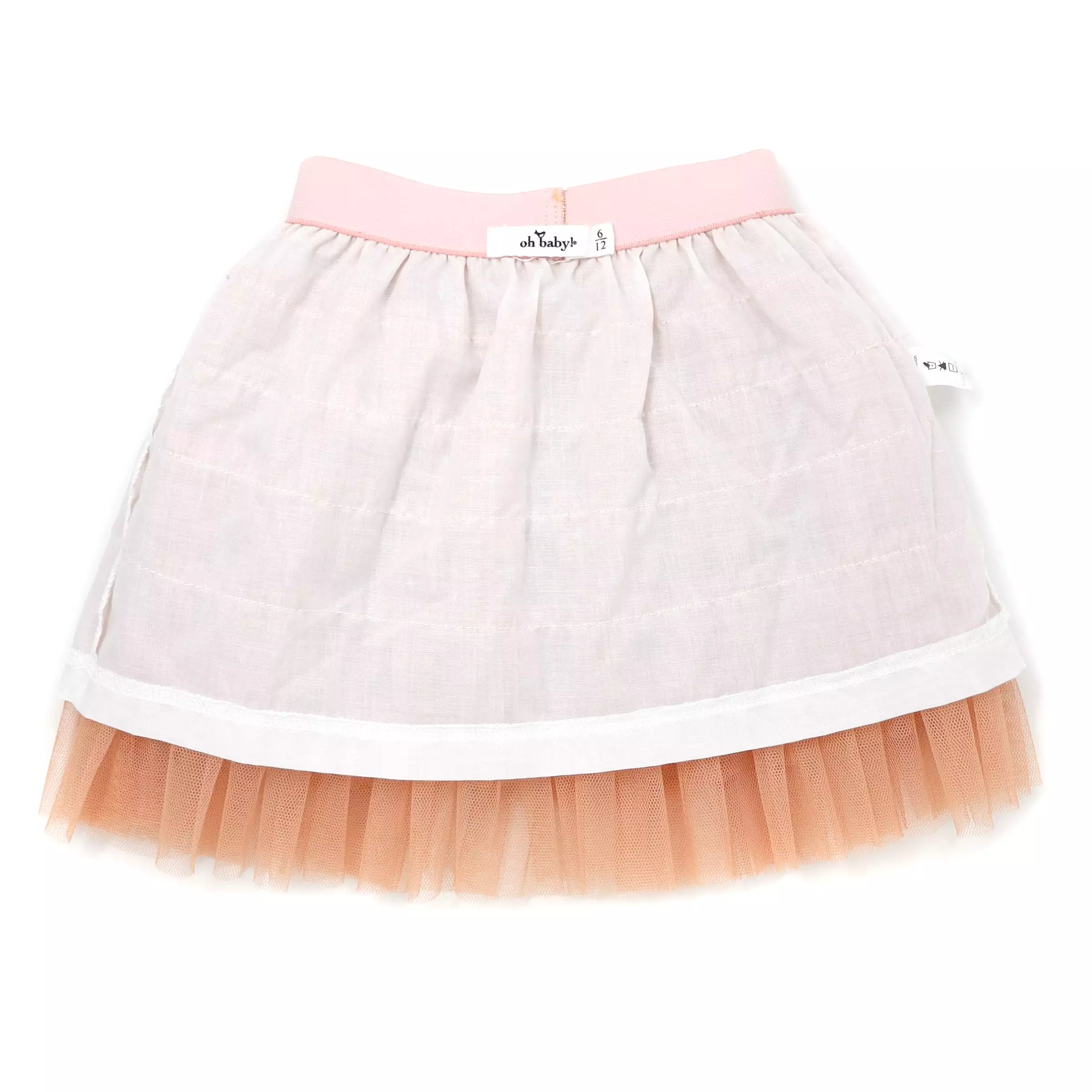 oh baby! Gold Band Layered Frill Tutu Skirt - Multi