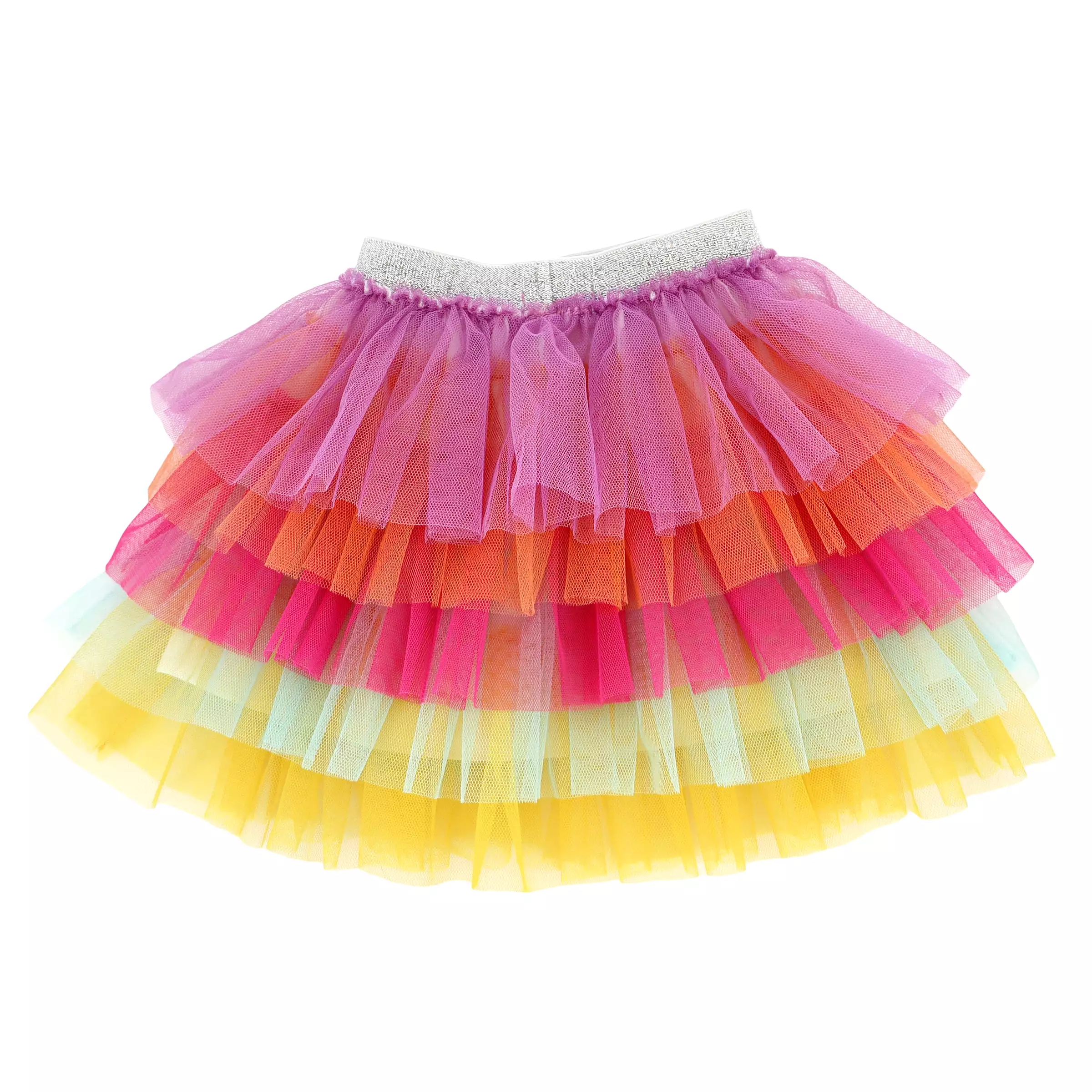 oh baby! Ombre Layered Skirt - Brightest Rainbow