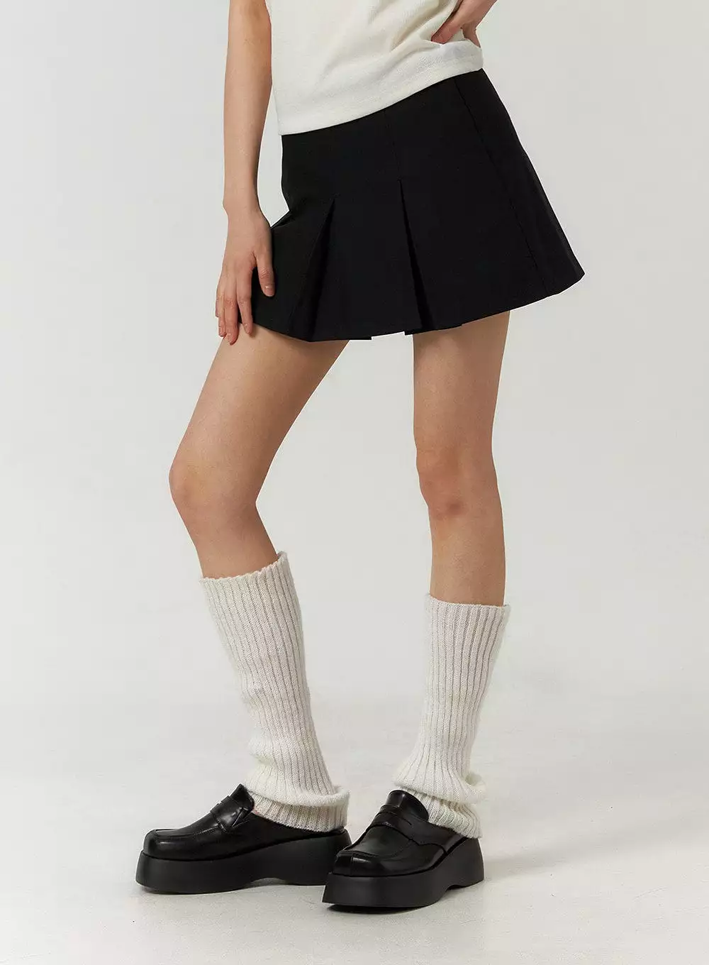 Pleated Mini Skirt CF407