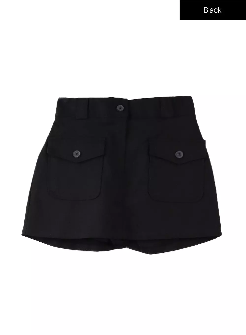 Pocket Cotton Mini Skirt IF408