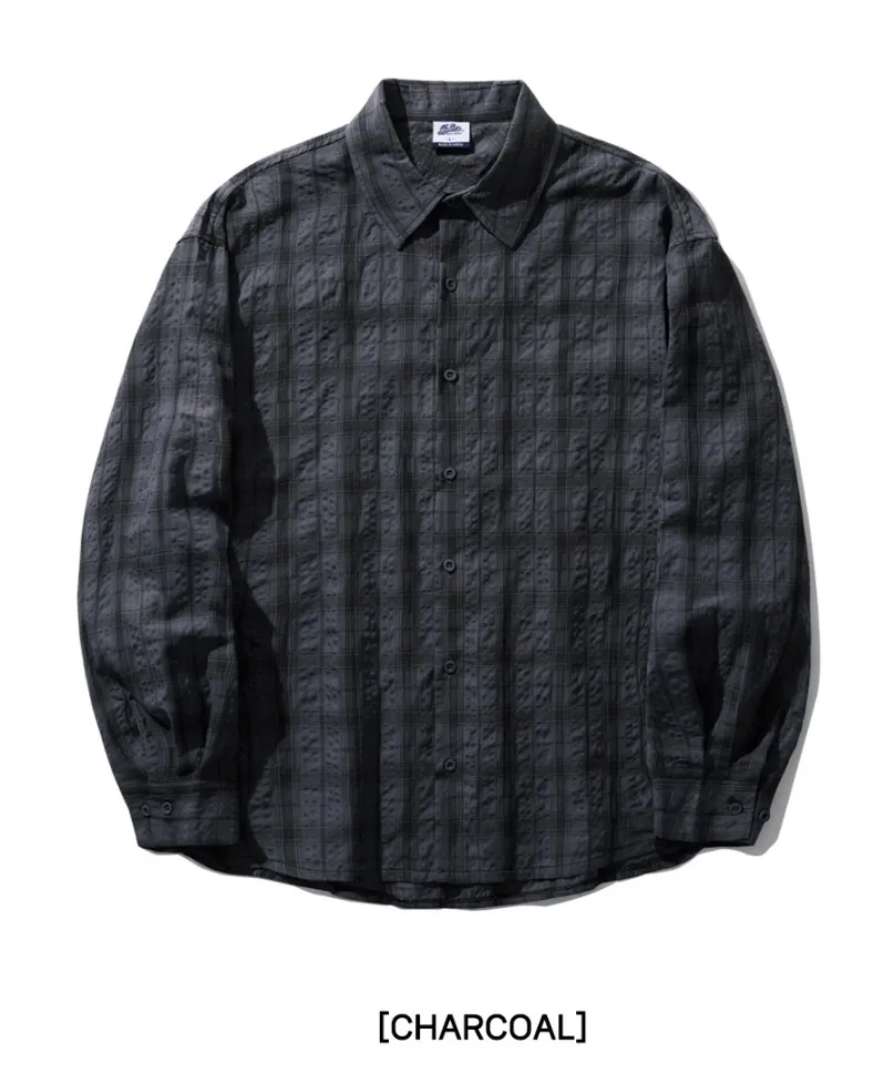 PUNCHLINE  |[ PUNCHLINE]★24SS★RIPPLE CHECK SHIRTS