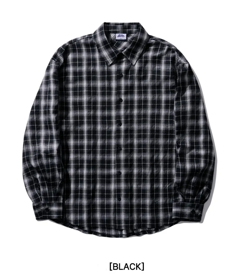 PUNCHLINE  |[ PUNCHLINE]★24SS★RIPPLE CHECK SHIRTS