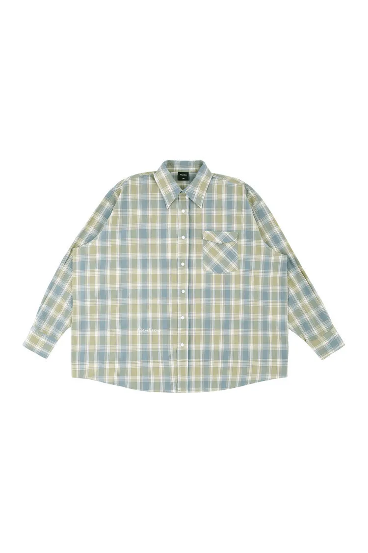 ReinSein  |Other Plaid Patterns Unisex Street Style Long Sleeves Shirts